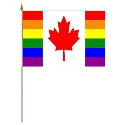 4"x6" Canada Handheld Flags
