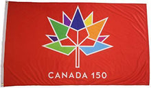Load image into Gallery viewer, Canada 150-Red 3&#39;x5&#39; Flag