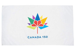 Canada 150-White 3'x5' Flag