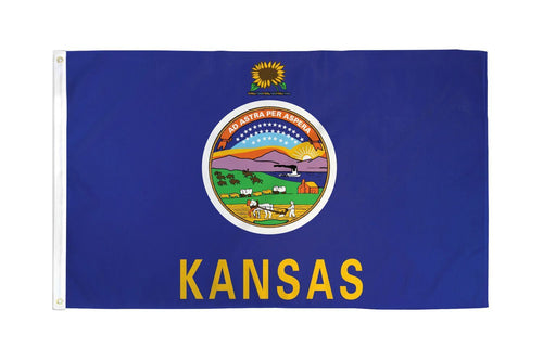 Kansas 3x5 Flag