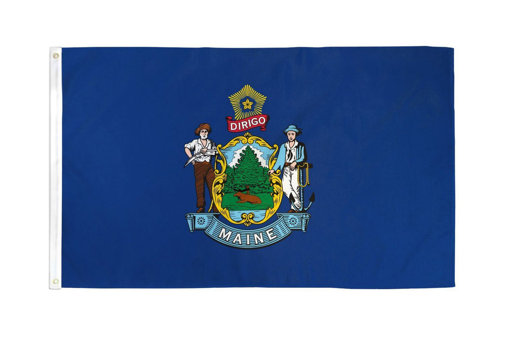 Maine 3x5 Flag