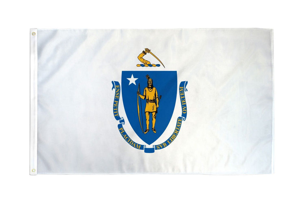 Massachusetts 3x5 Flag