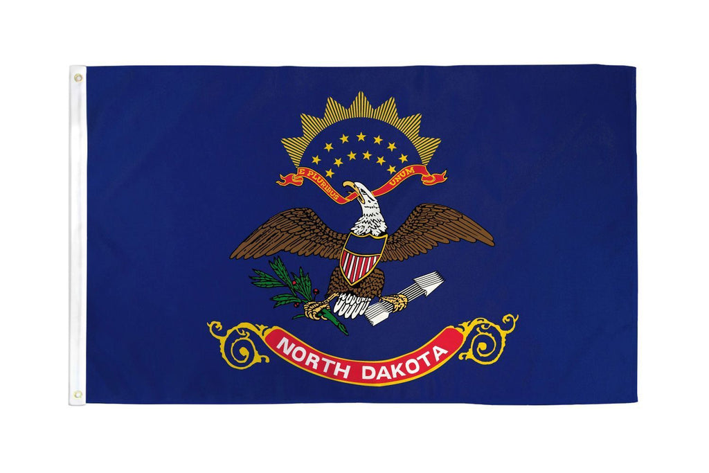 North Dakota 3x5 Flag