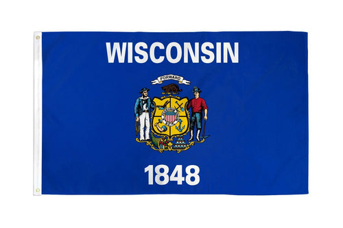 Wisconsin 3x5 Flag