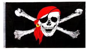 Skull Red Bandana 3'x5' Flags