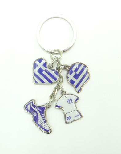 Greece Charm Keychain