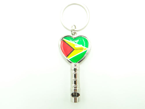 Guyana Whistle Keychain