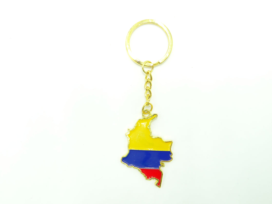 Colombia Map Keychain