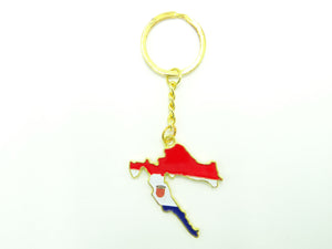 Croatia Map Keychain