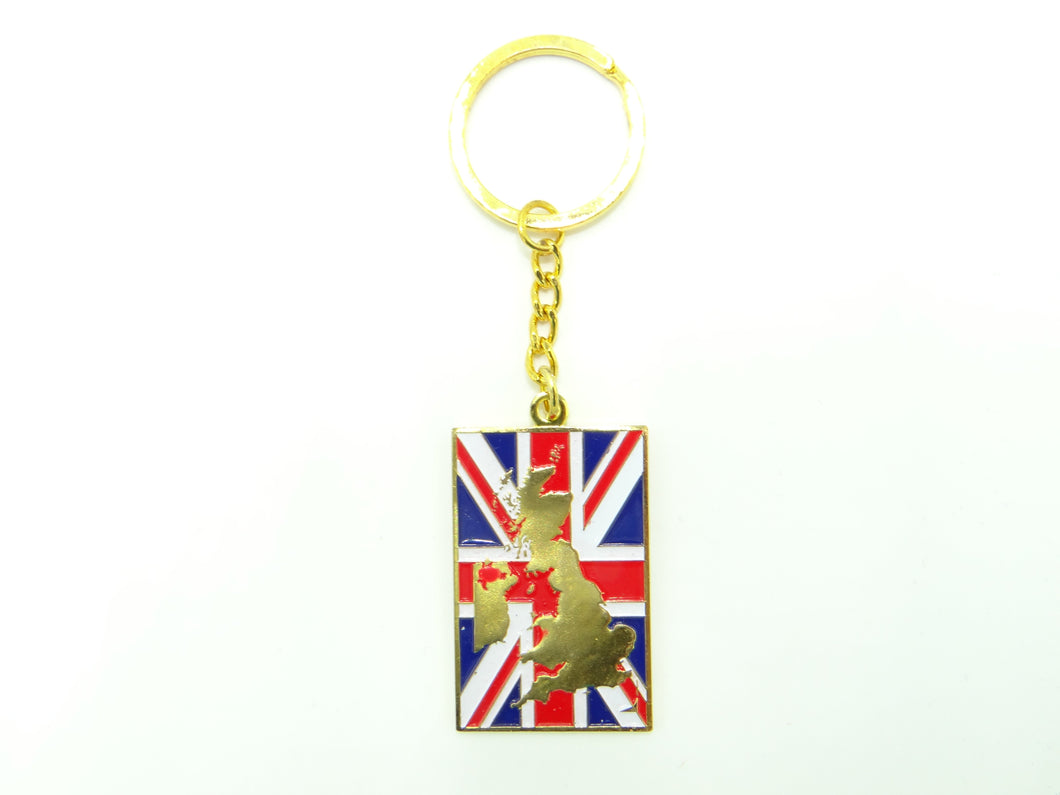 England Map Keychain