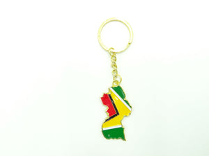 Guyana Map Keychain
