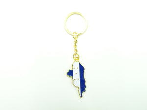 Honduras Map Keychain