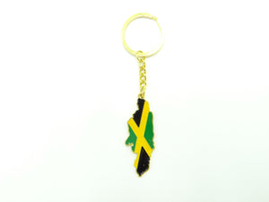 Jamaica Map Keychain