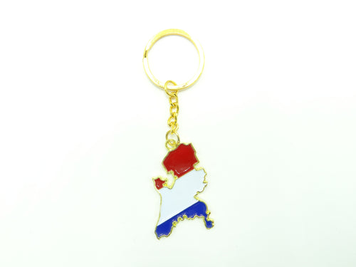 Netherlands Map Keychain