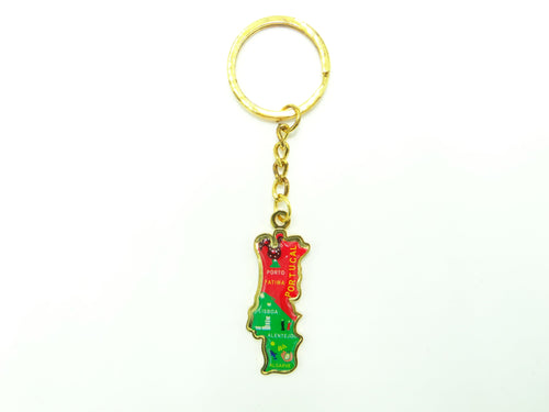 Portugal Map Keychain