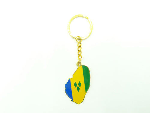 St. Vincent Map Keychain