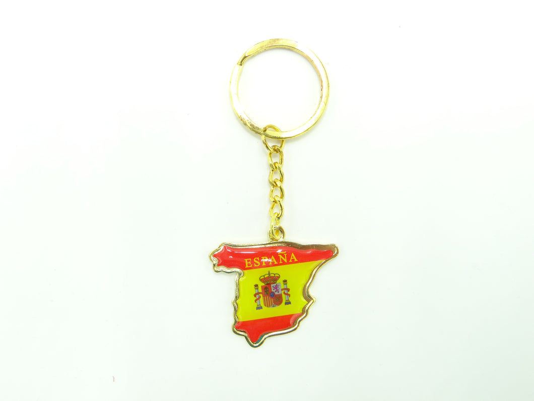 Spain Map Keychain