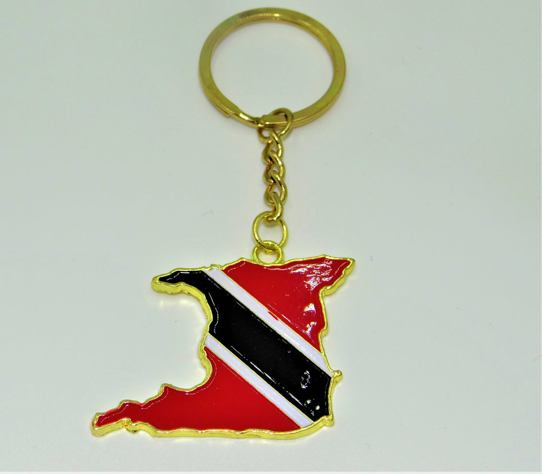 Trinidad & Tobago Map Keychain