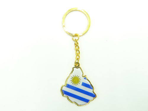 Uruguay Map Keychain