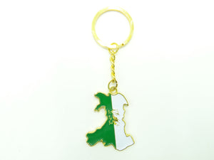 Wales Map Keychain