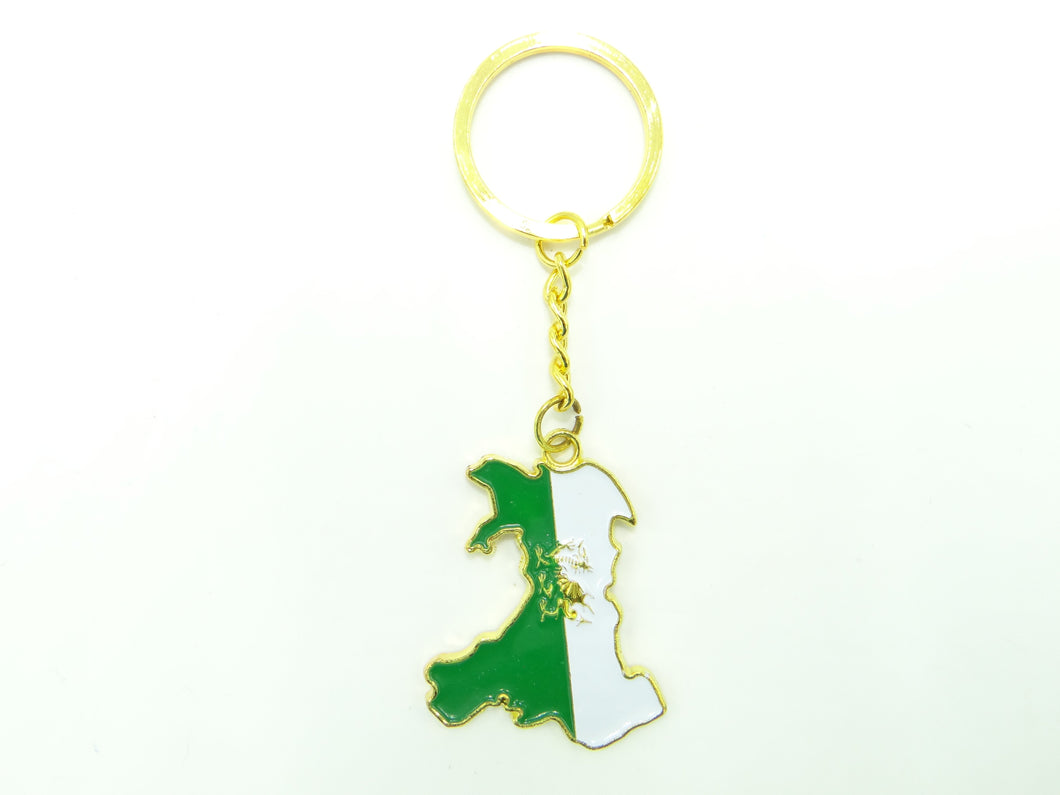 Wales Map Keychain