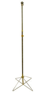 6FT Telescopic WoodenGrain Flag Pole