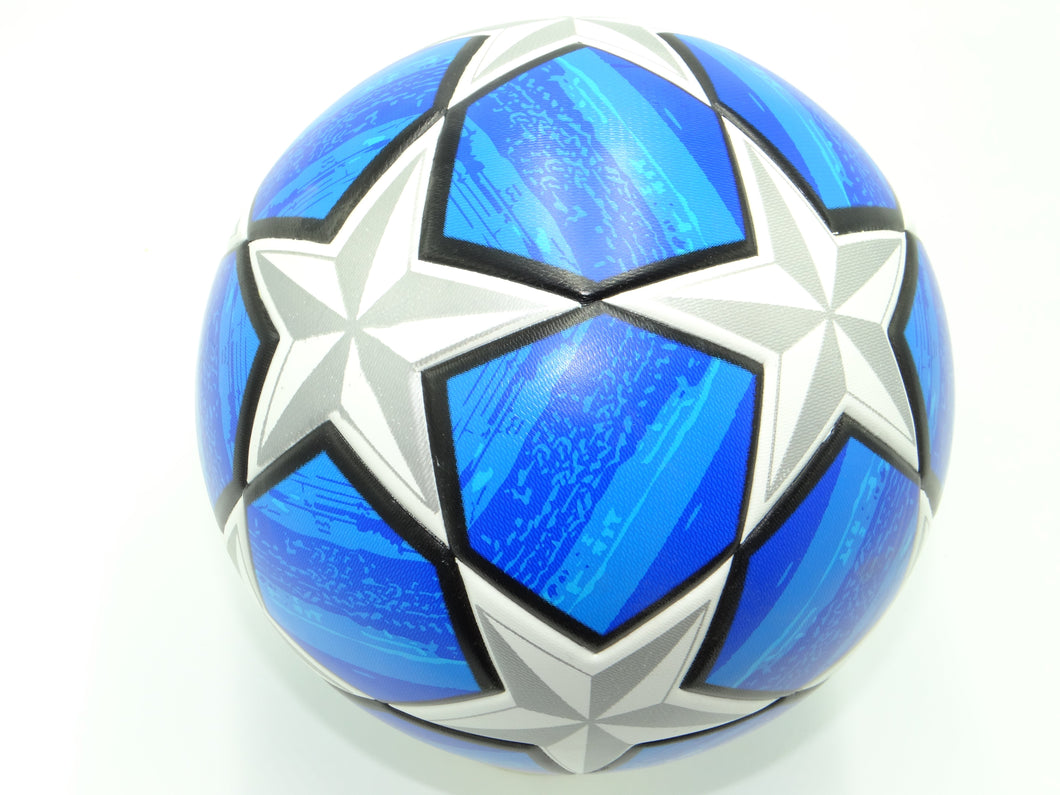 Match-3-Blue Stars Size 5 Soccer Ball