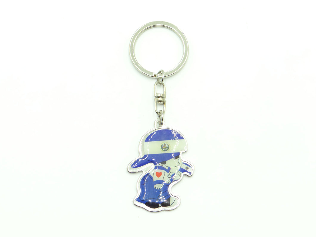 El Salvador Boy Keychain