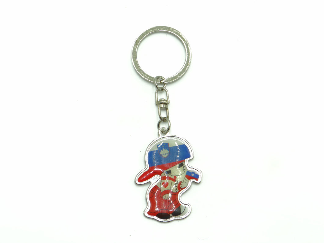 Slovenia Boy Keychain
