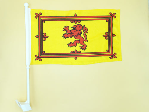 Scotland Yellow Car Flag