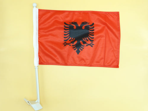 Albania Car Flag