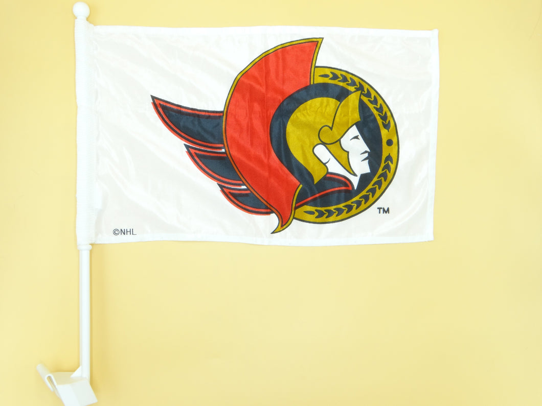 Ottawa Senators (White) Car Flag