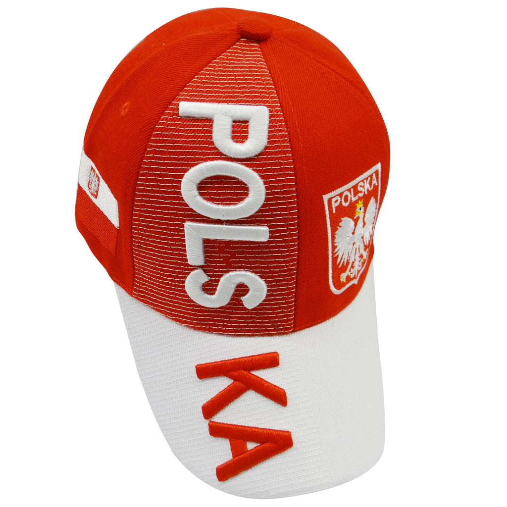 Poland-Red 3D Hat