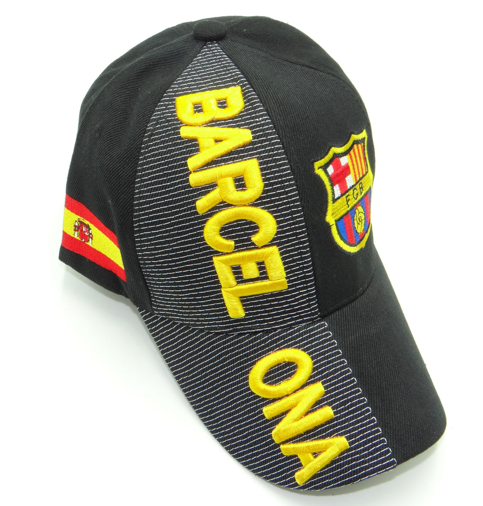 Barcelona-Black 3D Hat
