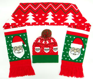 Christmas Red Miscellaneous Knit Scarf