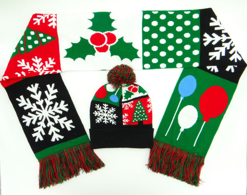 Christmas Green Miscellaneous Knit Scarf