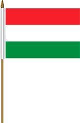 Hungary-Crest 4"x6" Flag