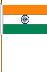 India 4"x6" Flag