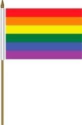 Rainbow 4"x6" Flag