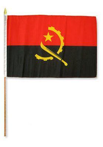Angola 12X18 Flags