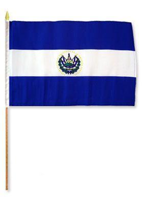 El Salvador 12X18 Flags
