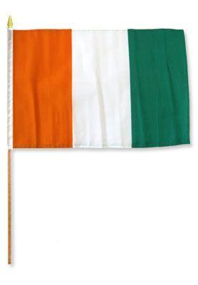 Ivory Coast 12X18 Flags