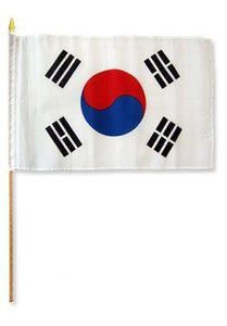 South Korea 12X18 Flags