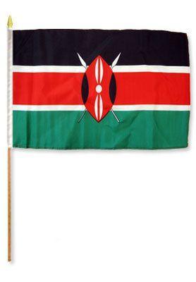 Kenya 12X18 Flags