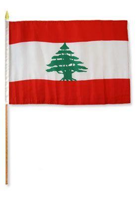Lebanon 12X18 Flags