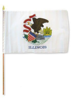 Illinois 12X18 Flags