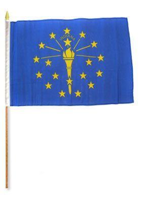 Indiana 12X18 Flags