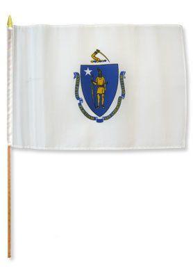Massachusetts 12X18 Flags
