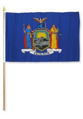 New York 12X18 Flags