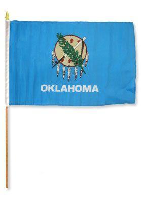 Oklahoma 12X18 Flags